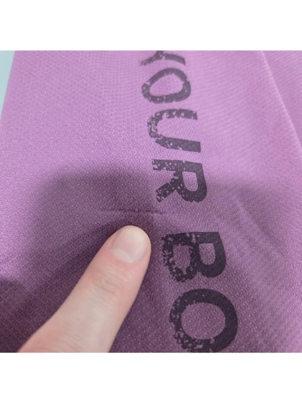 Lululemon Men Vent Tech Top M Purple Square Neck Running Logo Long Sleeve